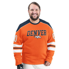 Denver Broncos G-III Sports by Carl Banks Adaptive Lord Stanley Crewneck Sweatshirt - Orange - NFL