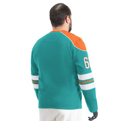 Miami Dolphins G-III Sports by Carl Banks Adaptive Lord Stanley Crewneck Sweatshirt - Aqua - NFL