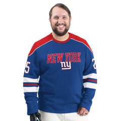 New York Giants G-III Sports by Carl Banks Adaptive Lord Stanley Crewneck Sweatshirt - Royal - NFL