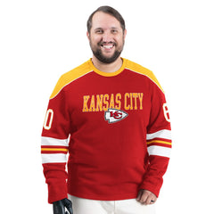 Kansas City Chiefs G-III Sports by Carl Banks Adaptive Lord Stanley Crewneck Sweatshirt - Red - NFL