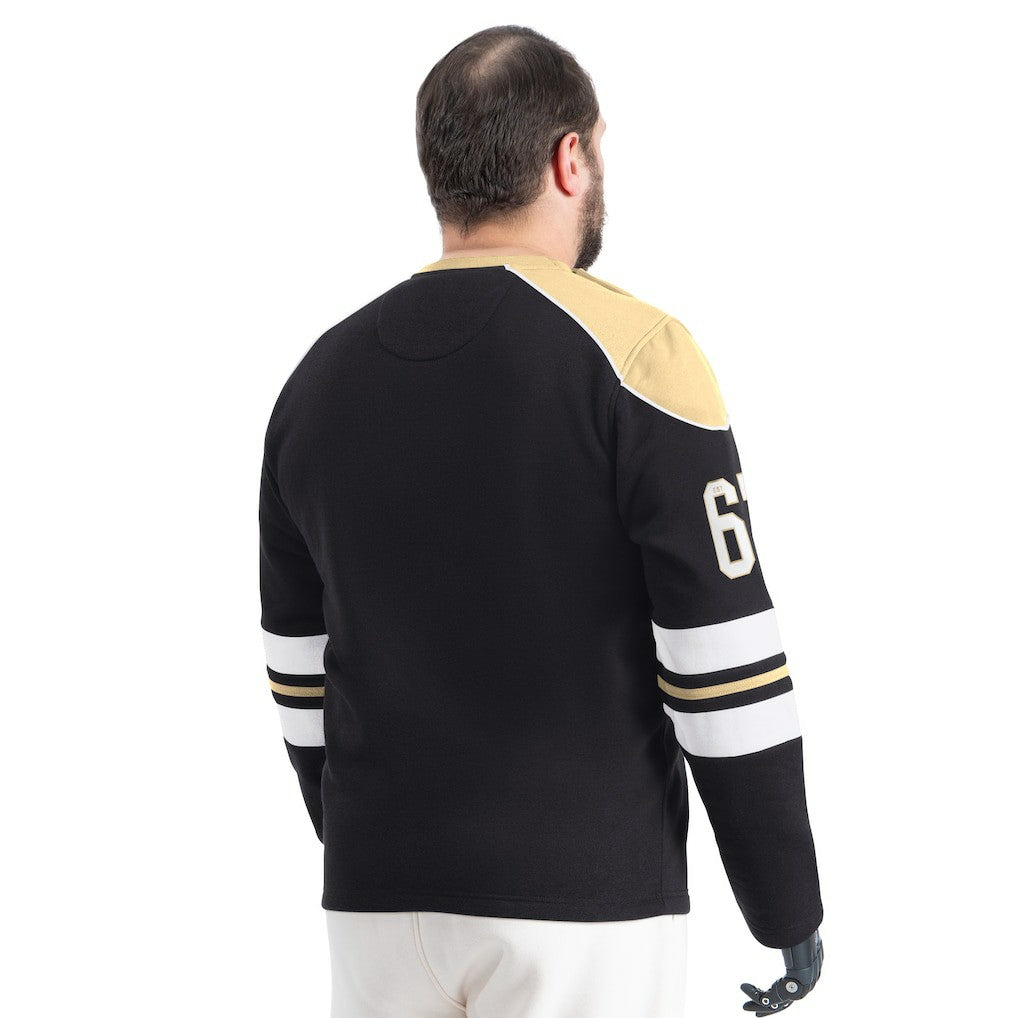 New Orleans Saints G-III Sports by Carl Banks Adaptive Lord Stanley Crewneck Sweatshirt - Black - NFL