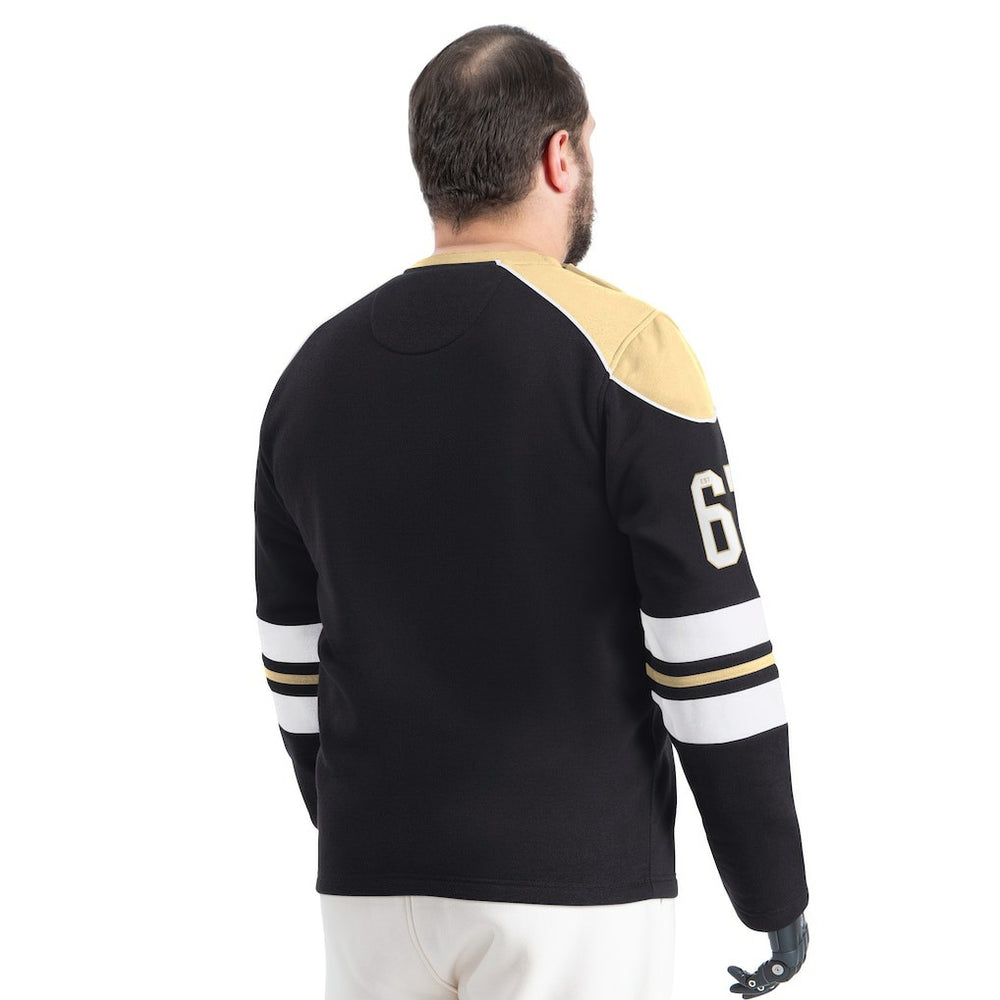 New Orleans Saints G-III Sports by Carl Banks Adaptive Lord Stanley Crewneck Sweatshirt - Black - NFL