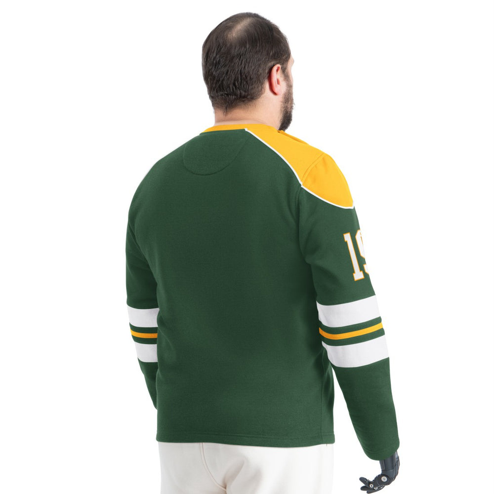 Green Bay Packers G-III Sports by Carl Banks Adaptive Lord Stanley Crewneck Sweatshirt - Green - NFL