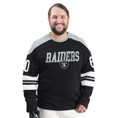 Las Vegas Raiders G-III Sports by Carl Banks Adaptive Lord Stanley Crewneck Sweatshirt - Black - NFL