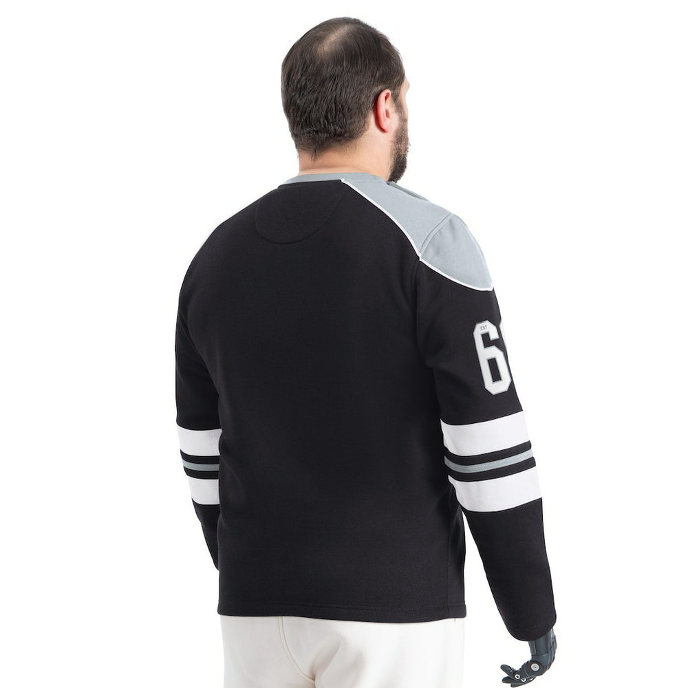 Las Vegas Raiders G-III Sports by Carl Banks Adaptive Lord Stanley Crewneck Sweatshirt - Black - NFL