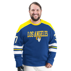 Los Angeles Rams G-III Sports by Carl Banks Adaptive Lord Stanley Crewneck Sweatshirt - Royal - NFL