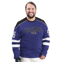 Baltimore Ravens G-III Sports by Carl Banks Adaptive Lord Stanley Crewneck Sweatshirt - Purple - NFL