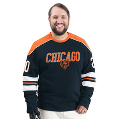 Chicago Bears G-III Sports by Carl Banks Adaptive Lord Stanley Crewneck Sweatshirt - Navy - NFL