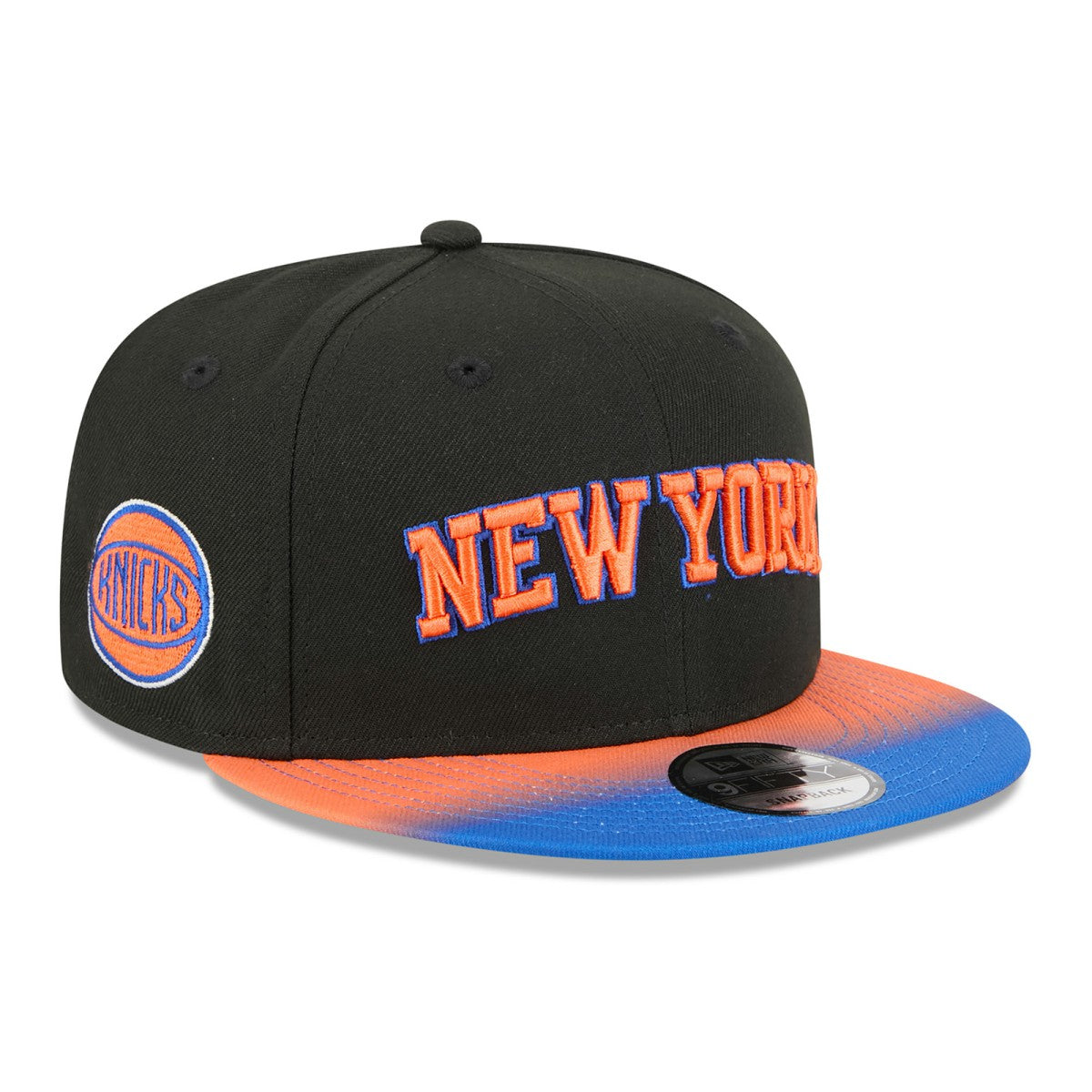 New Era New York Knicks Jersey Hook Statement Edition 9FIFTY Snapback Hat Black/Blue