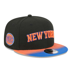 New Era New York Knicks Jersey Hook Statement Edition 9FIFTY Snapback Hat Black/Blue