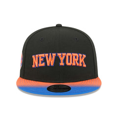 New Era New York Knicks Jersey Hook Statement Edition 9FIFTY Snapback Hat Black/Blue