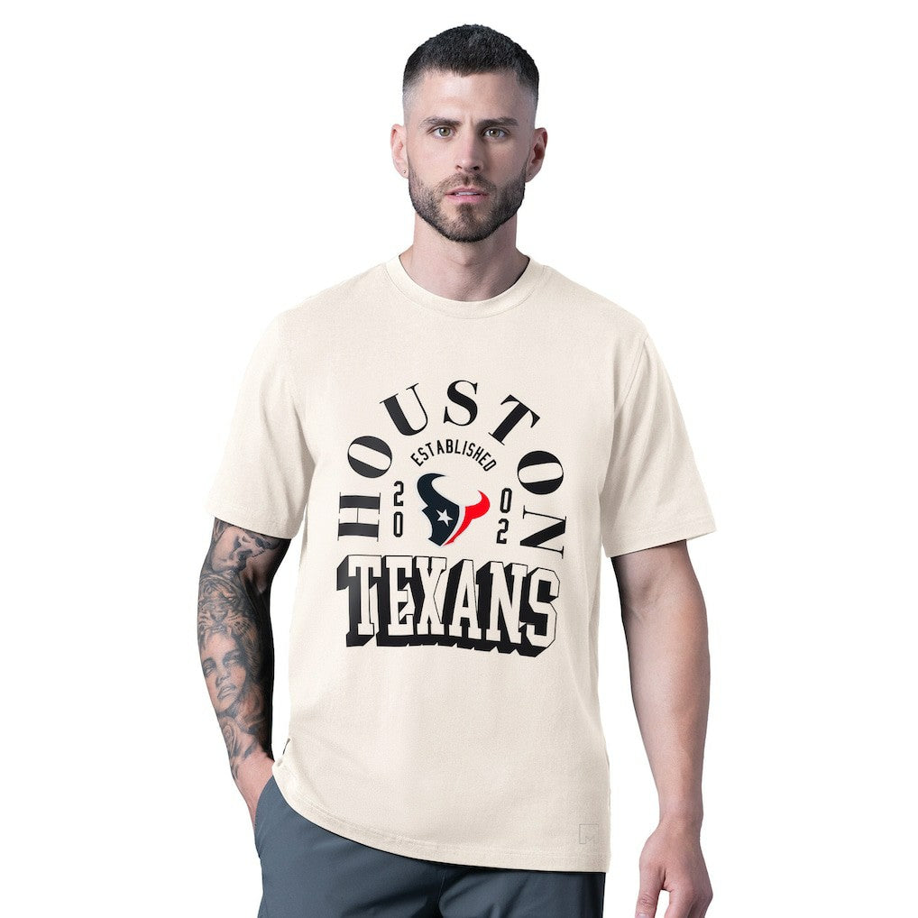 Houston Texans MSX by Michael Strahan Whiteout Vintage T-Shirt - White - NFL