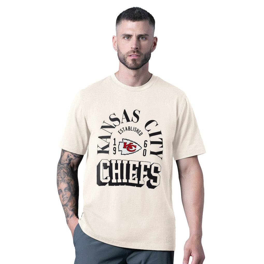 Kansas City Chiefs MSX by Michael Strahan Whiteout Vintage T-Shirt - White - NFL