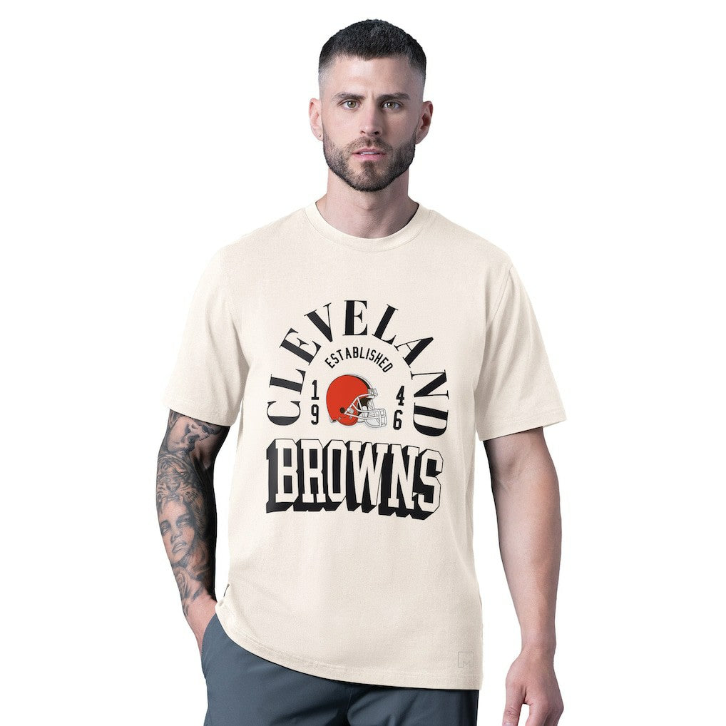 Cleveland Browns MSX by Michael Strahan Whiteout Vintage T-Shirt - White - NFL