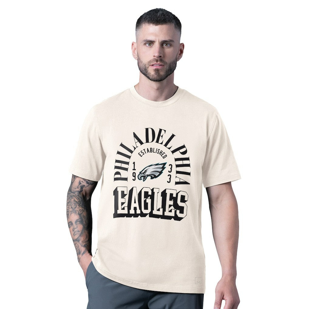 Philadelphia Eagles MSX by Michael Strahan Whiteout Vintage T-Shirt - White - NFL