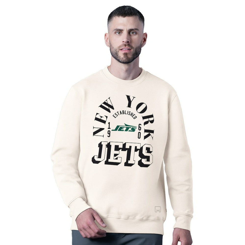 New York Jets MSX by Michael Strahan Whiteout Tri-Blend Sweatshirt - White - NFL