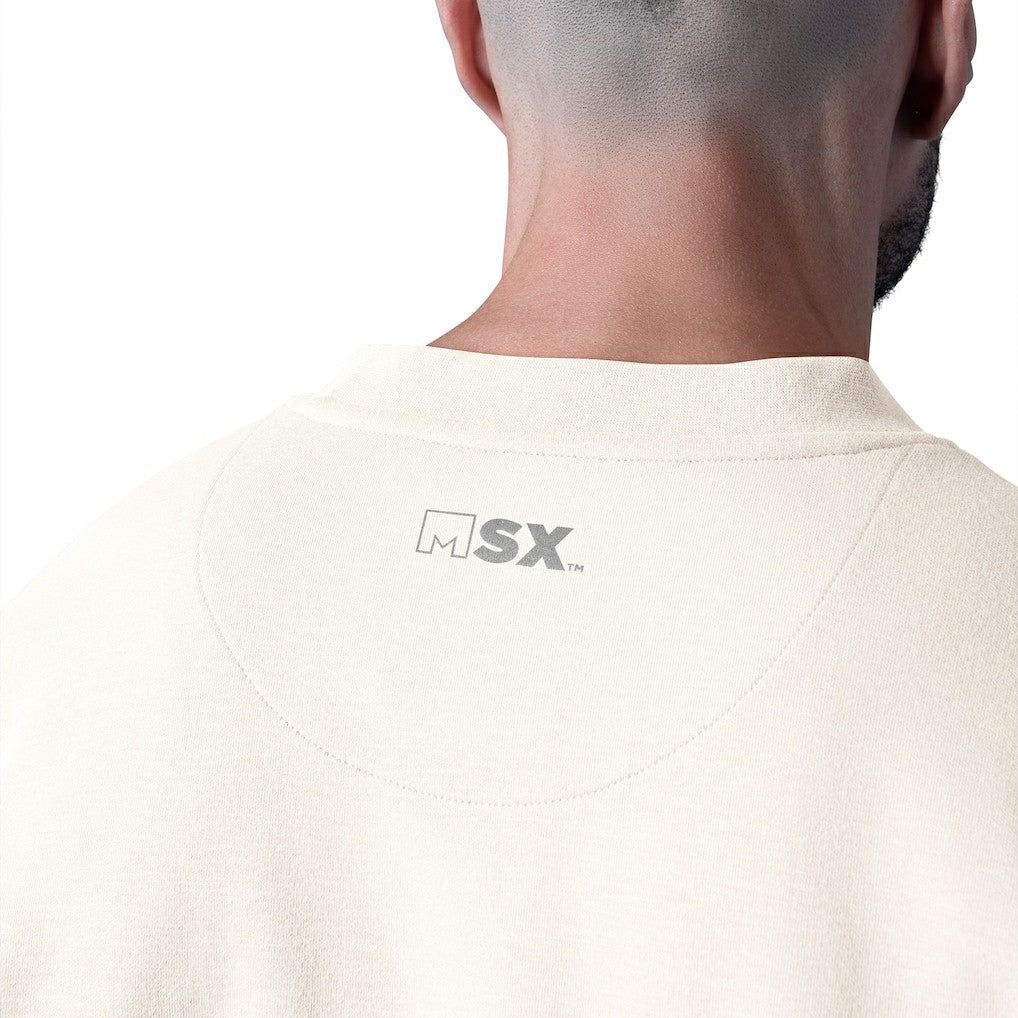 Los Angeles Rams MSX by Michael Strahan Whiteout Tri-Blend Sweatshirt - White - NFL