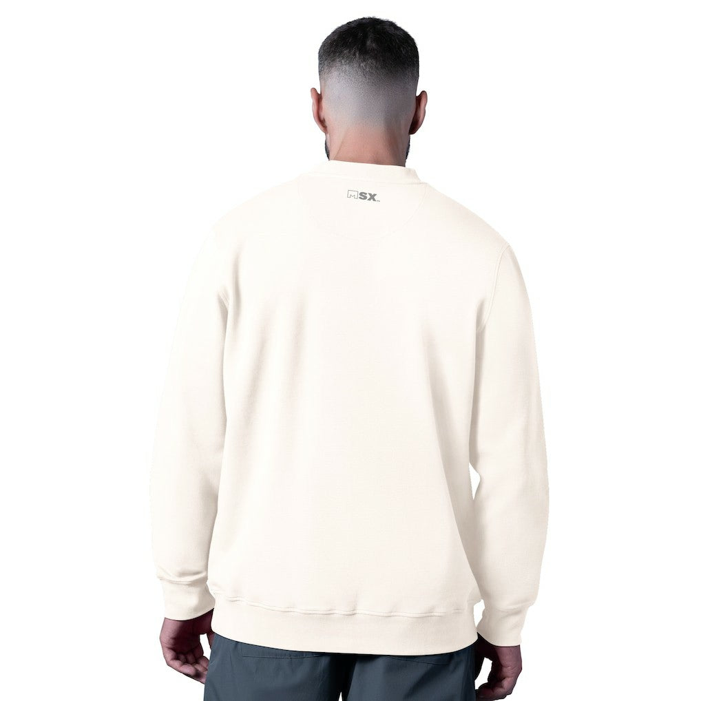 Buffalo Bills MSX by Michael Strahan Whiteout Tri-Blend Sweatshirt - White - NFL