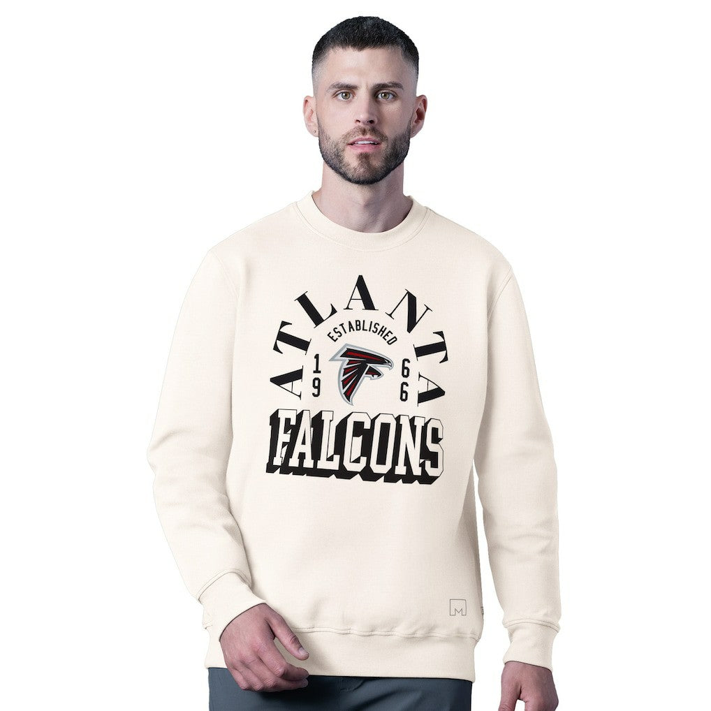Atlanta Falcons MSX by Michael Strahan Whiteout Tri-Blend Sweatshirt - White - NFL