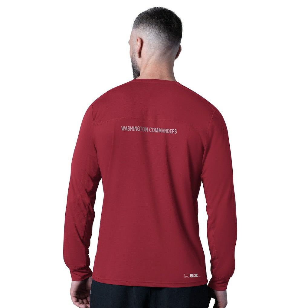 Washington Commanders MSX by Michael Strahan Forward Long-Sleeve T-Shirt - Burgundy - NFL