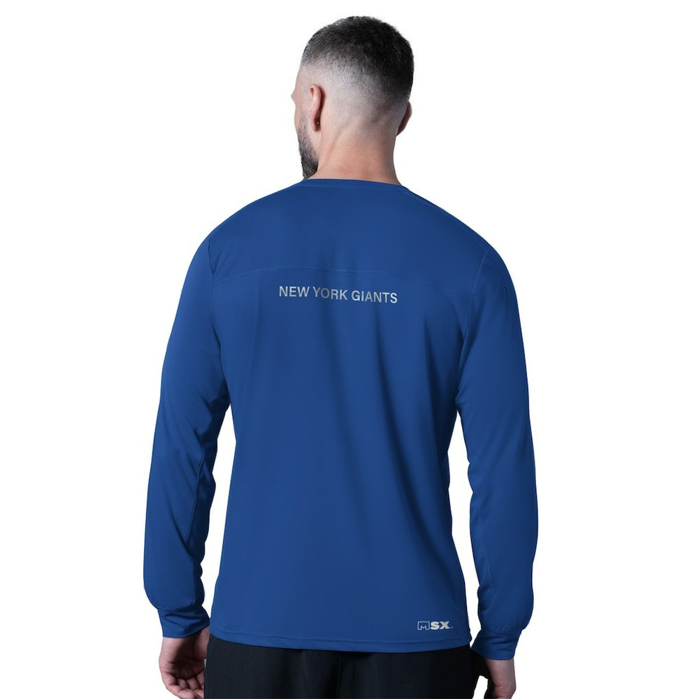 New York Giants MSX by Michael Strahan Forward Long-Sleeve T-Shirt - Royal - NFL