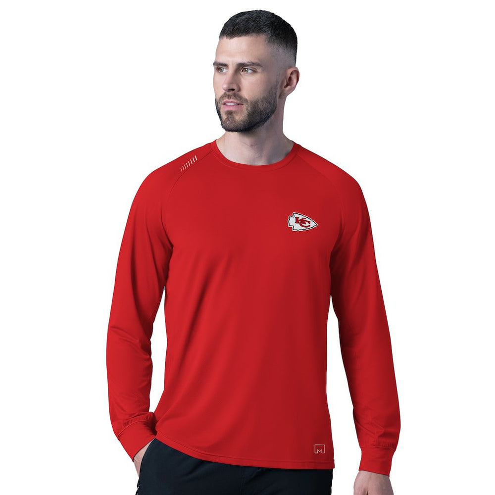 Kansas City Chiefs MSX by Michael Strahan Forward Long-Sleeve T-Shirt - Red - NFL