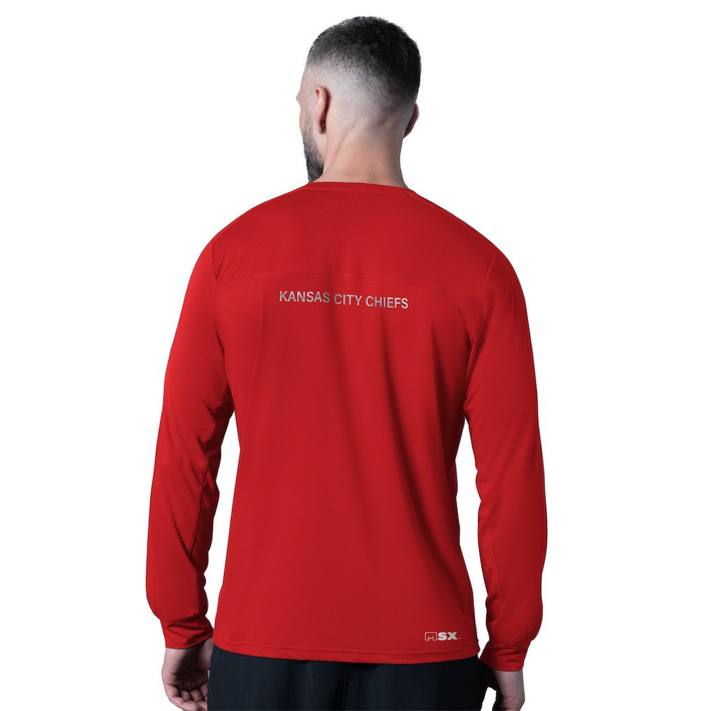 Kansas City Chiefs MSX by Michael Strahan Forward Long-Sleeve T-Shirt - Red - NFL