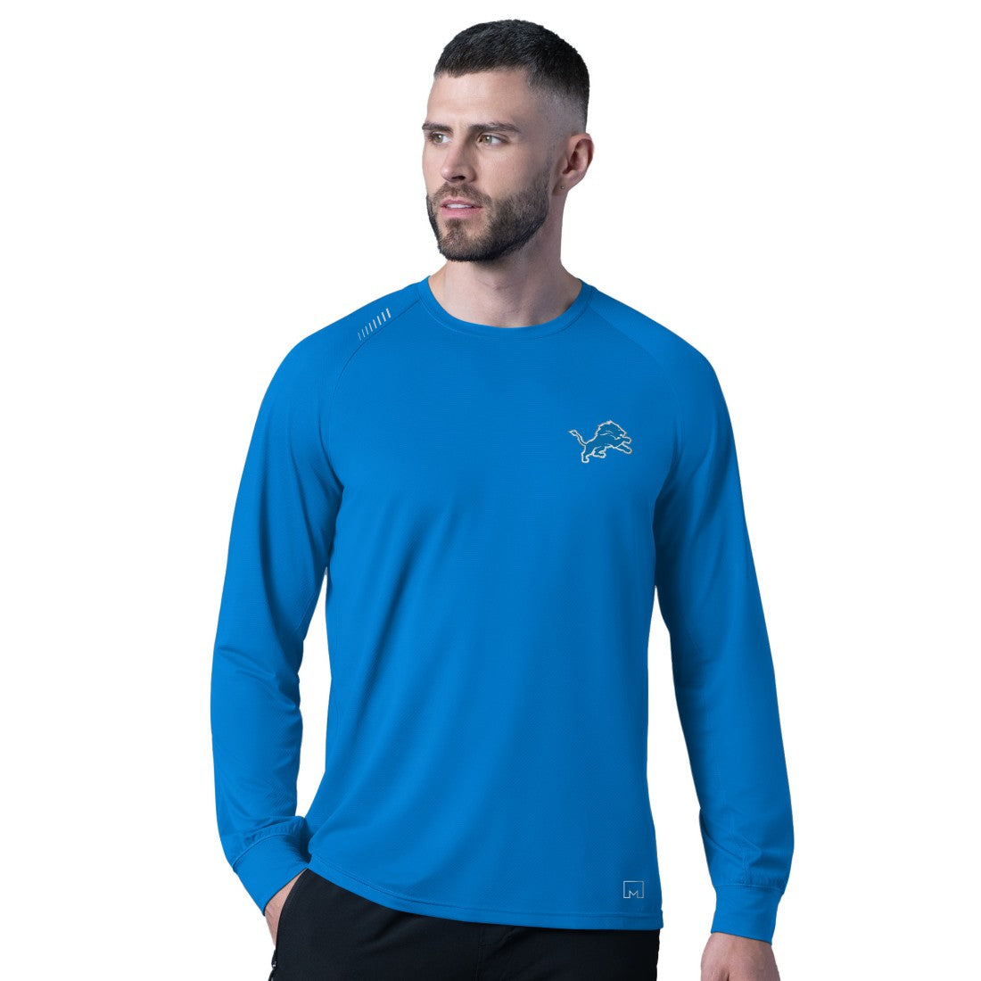 Detroit Lions MSX by Michael Strahan Forward Long-Sleeve T-Shirt - Royal - NFL