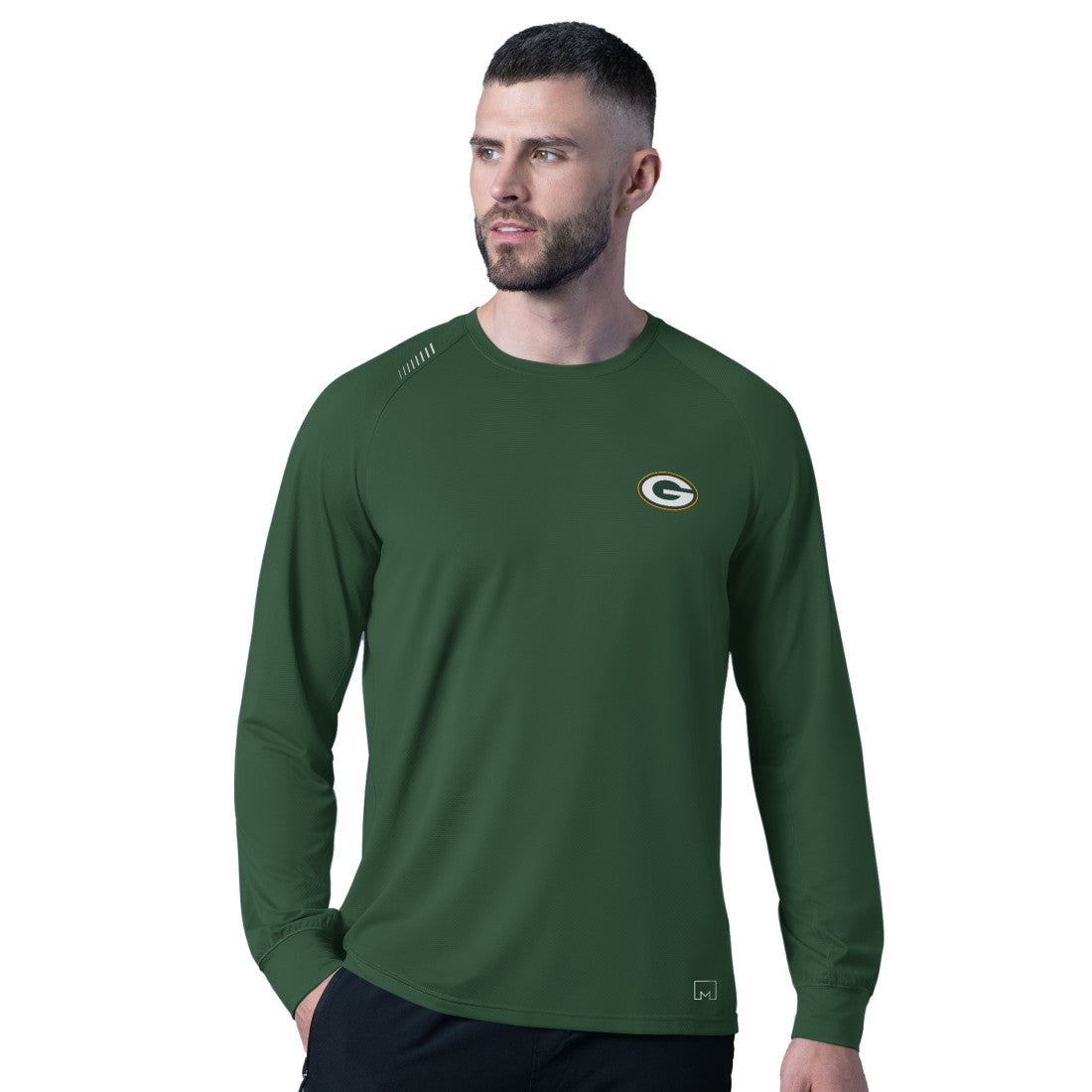 Green Bay Packers MSX by Michael Strahan Forward Long-Sleeve T-Shirt - Green - NFL