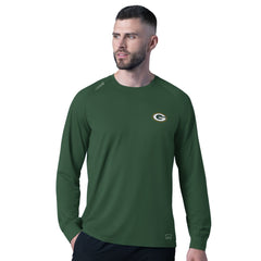 Green Bay Packers MSX by Michael Strahan Forward Long-Sleeve T-Shirt - Green - NFL