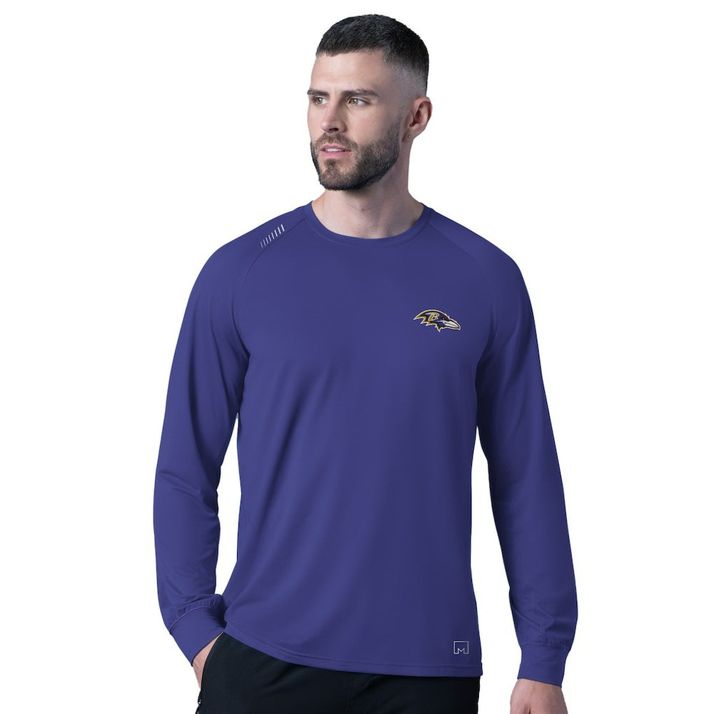 Baltimore Ravens MSX by Michael Strahan Forward Long-Sleeve T-Shirt - Purple - NFL