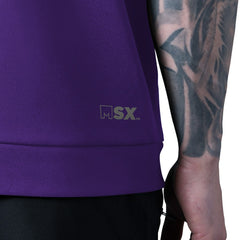 Minnesota Vikings MSX by Michael Strahan Tri-Blend Rebound Sleeveless Hoodie - Purple - NFL