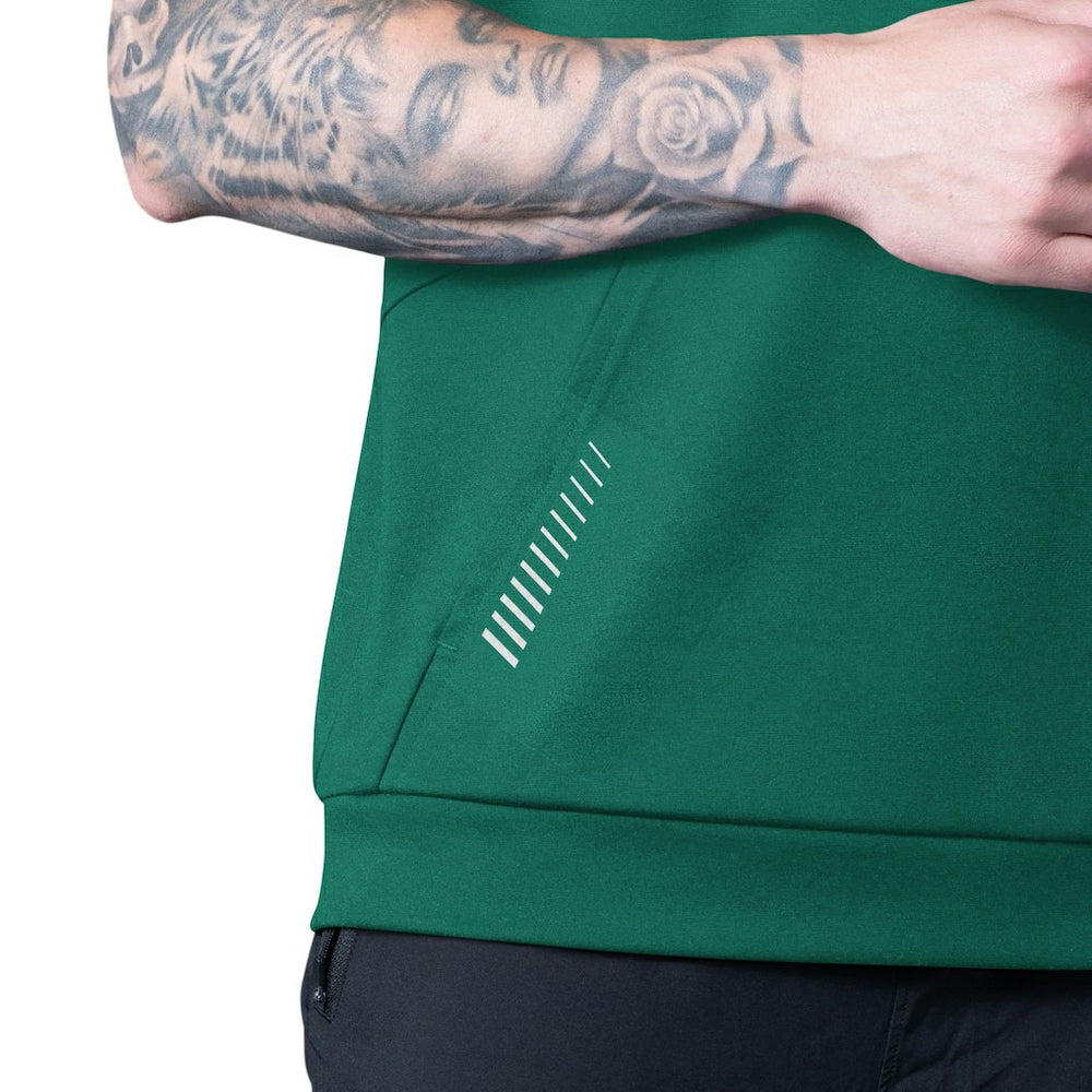 New York Jets MSX by Michael Strahan Tri-Blend Rebound Sleeveless Hoodie - Green - NFL