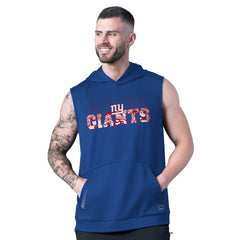 New York Giants MSX by Michael Strahan Tri-Blend Rebound Sleeveless Hoodie - Royal - NFL