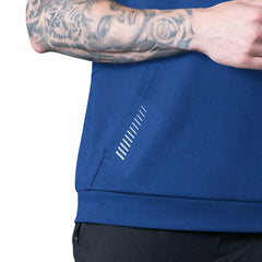 New York Giants MSX by Michael Strahan Tri-Blend Rebound Sleeveless Hoodie - Royal - NFL