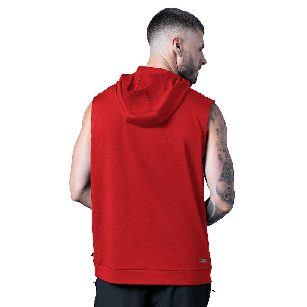 Kansas City Chiefs MSX by Michael Strahan Tri-Blend Rebound Sleeveless Hoodie - Red - NFL