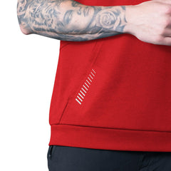Kansas City Chiefs MSX by Michael Strahan Tri-Blend Rebound Sleeveless Hoodie - Red - NFL