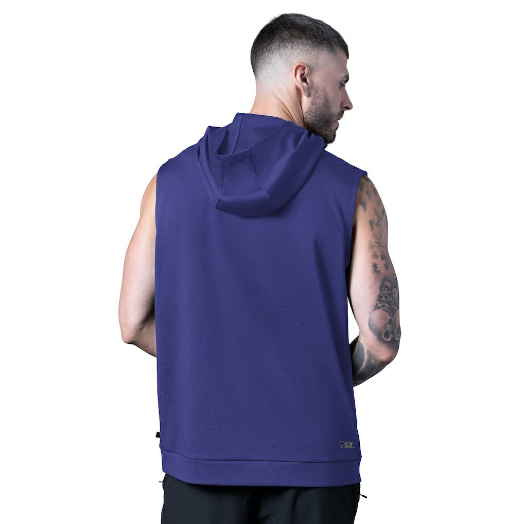 Baltimore Ravens MSX by Michael Strahan Tri-Blend Rebound Sleeveless Hoodie - Purple - NFL