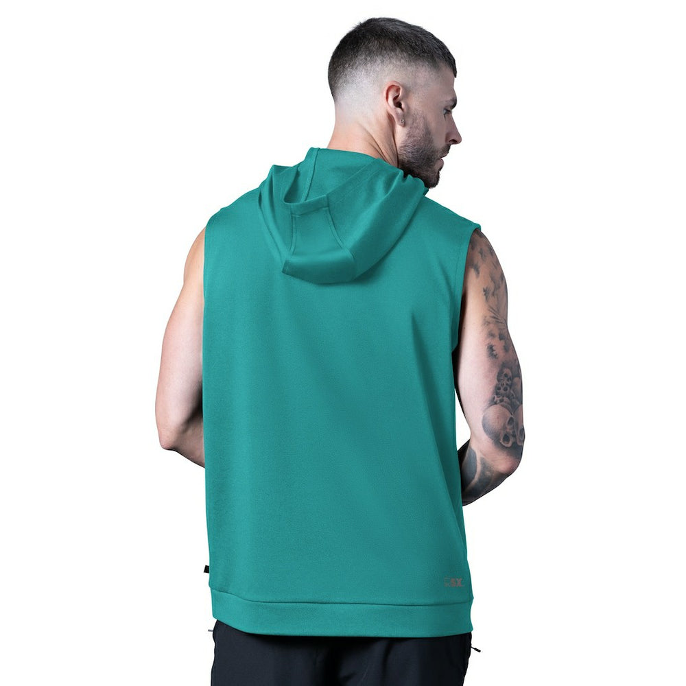 Miami Dolphins MSX by Michael Strahan Tri-Blend Rebound Sleeveless Hoodie - Aqua - NFL