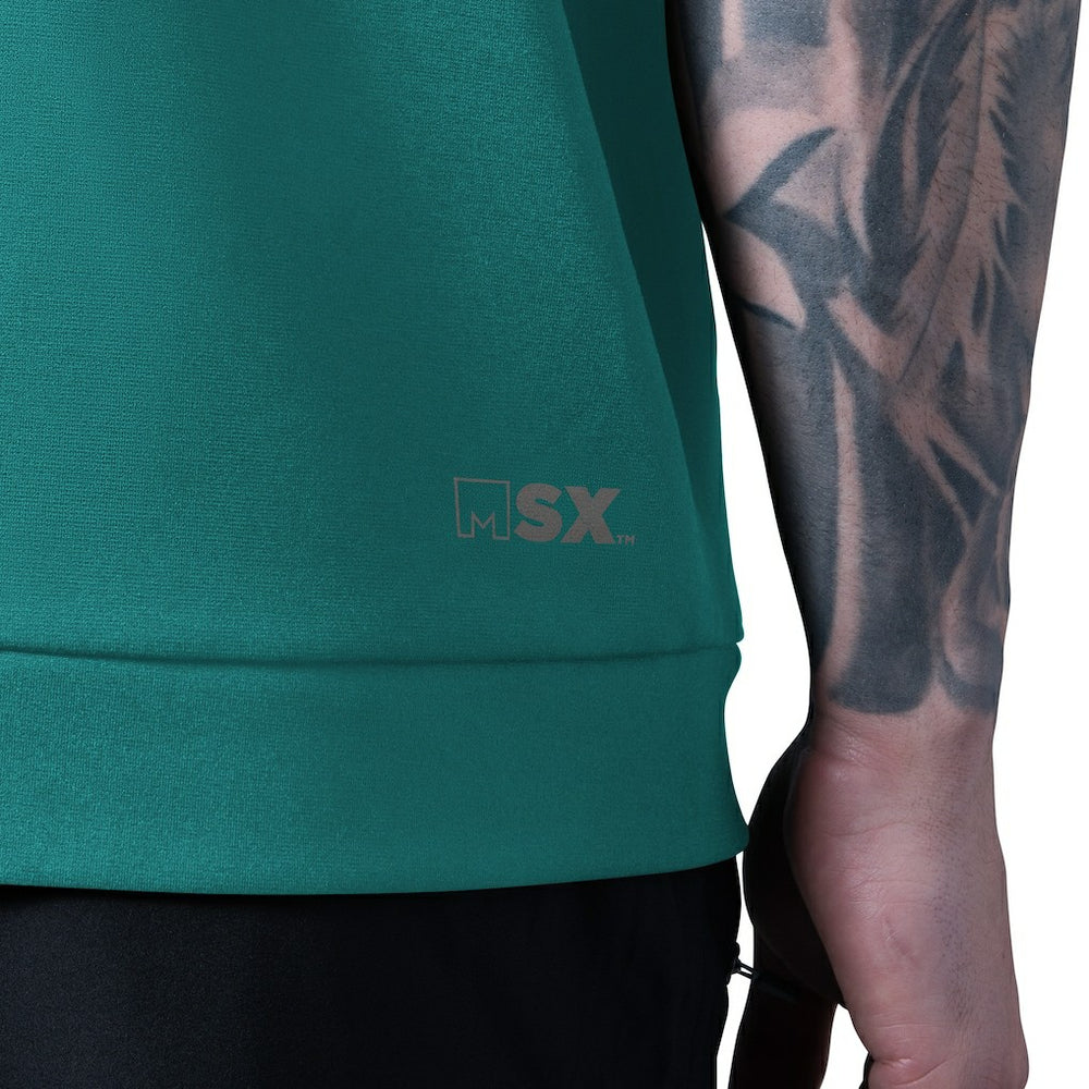 Miami Dolphins MSX by Michael Strahan Tri-Blend Rebound Sleeveless Hoodie - Aqua - NFL
