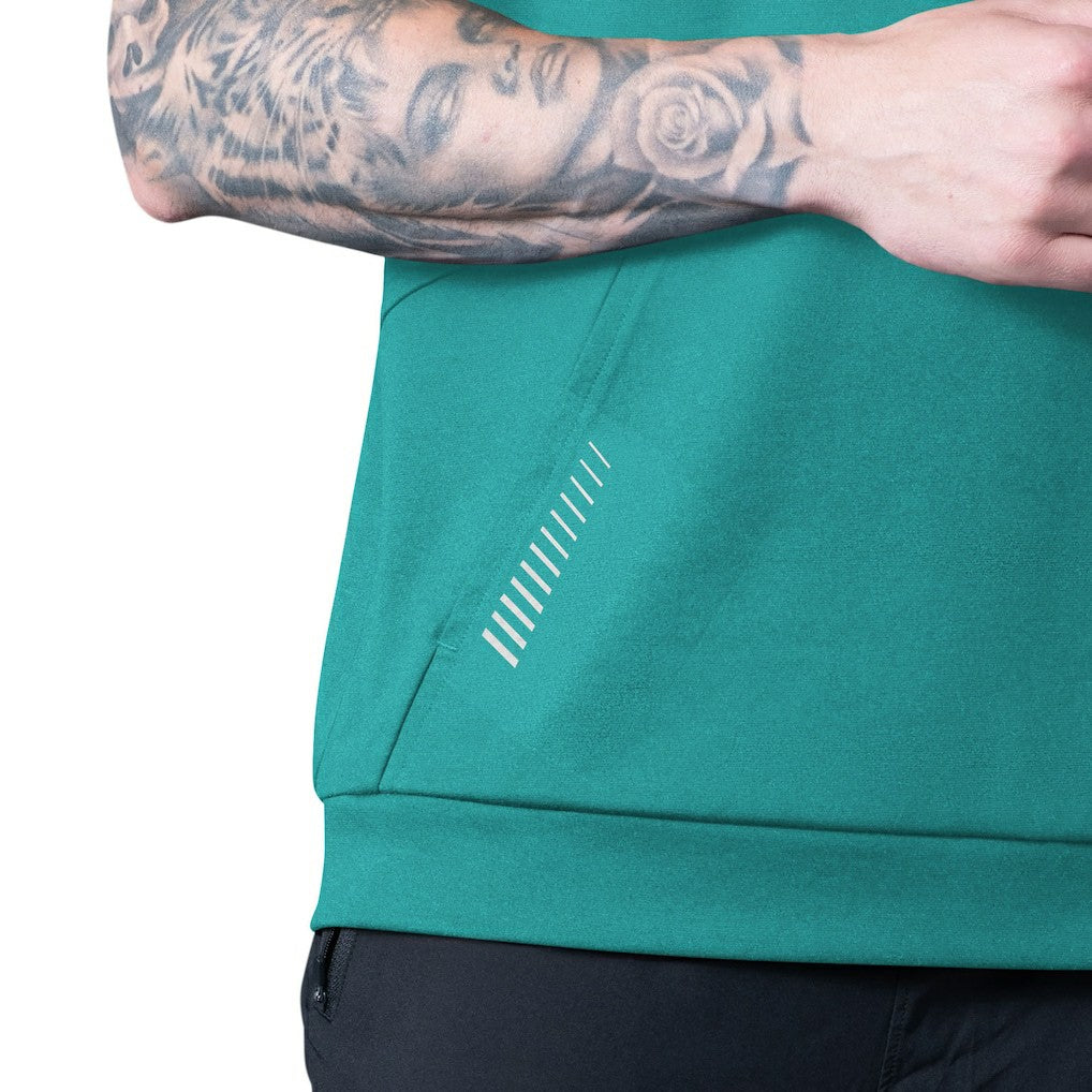 Miami Dolphins MSX by Michael Strahan Tri-Blend Rebound Sleeveless Hoodie - Aqua - NFL