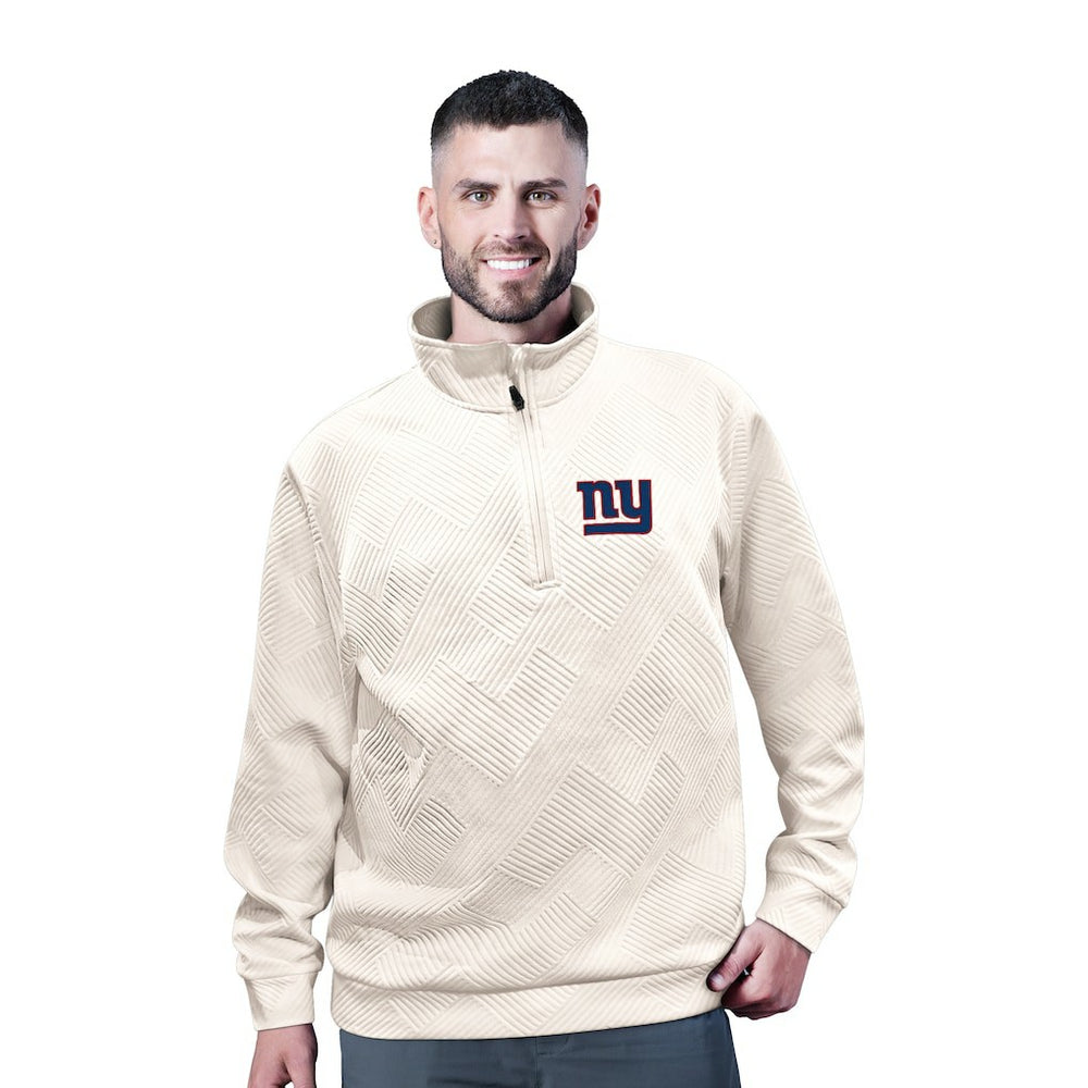 New York Giants MSX by Michael Strahan Cross Training Half-Zip Pullover - White - NFL