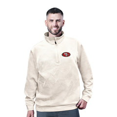 San Francisco 49ers MSX by Michael Strahan Cross Training Half-Zip Pullover - White - NFL