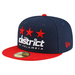 New Era Washington Wizards Statement Edition Jersey Hook 59Fifty Fitted Hat Navy