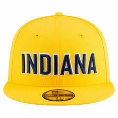 New Era Indiana Pacers Statement Edition Jersey Hook 59Fifty Fitted Hat Gold