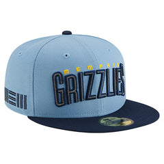 New Era Memphis Grizzlies Statement Edition Jersey Hook 59Fifty Fitted Hat Light Blue