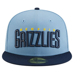 New Era Memphis Grizzlies Statement Edition Jersey Hook 59Fifty Fitted Hat Light Blue