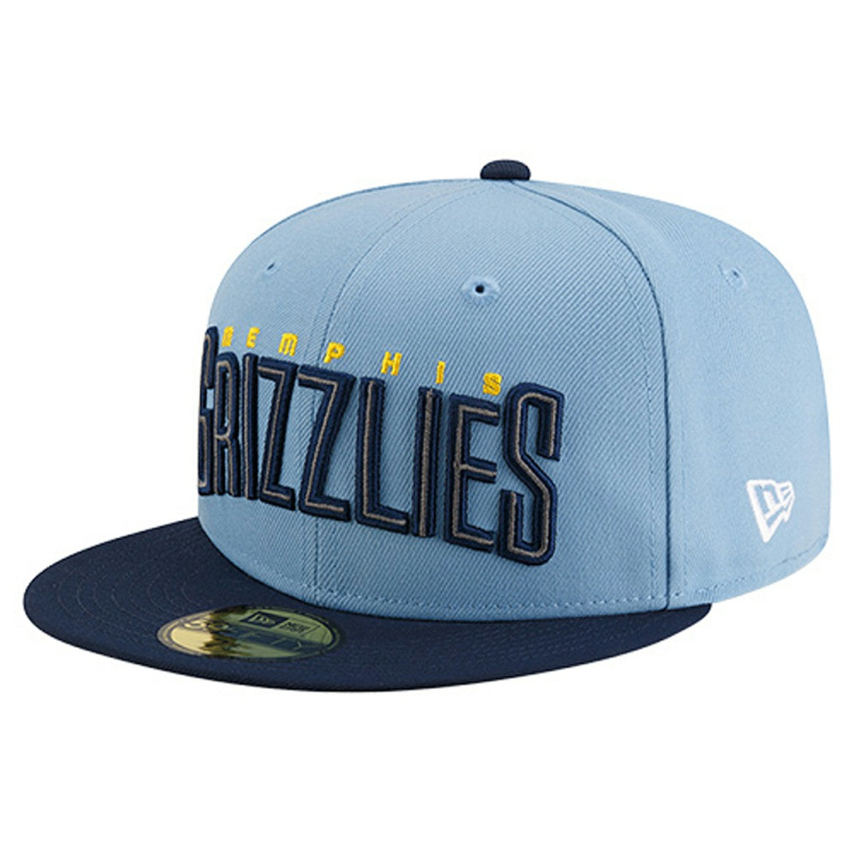 New Era Memphis Grizzlies Statement Edition Jersey Hook 59Fifty Fitted Hat Light Blue