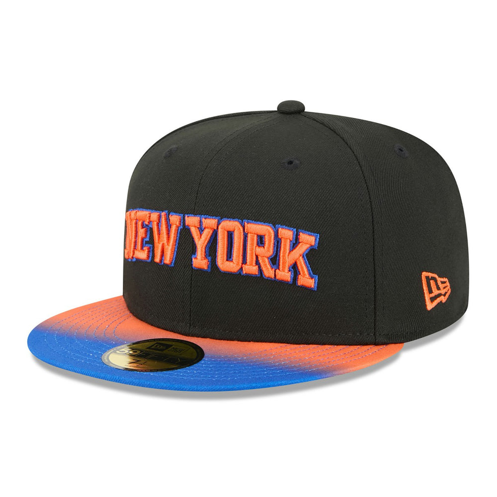 New Era New York Knicks Jersey Hook Statement Edition 59FIFTY Fitted Hat Black/Blue