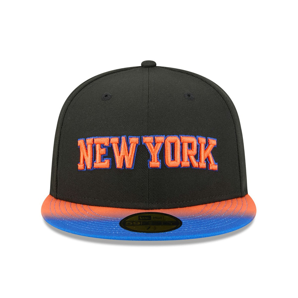 New Era New York Knicks Jersey Hook Statement Edition 59FIFTY Fitted Hat Black/Blue